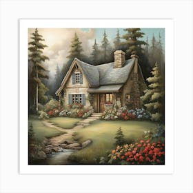 Cabin In The Woods 5 Art Print