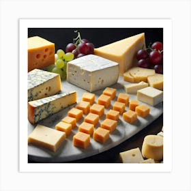 Party Tray Cheeses 1 Art Print