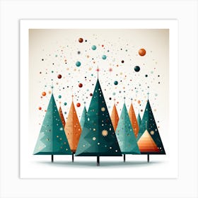 Christmas Trees 4 Art Print