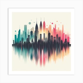 Cityscape Canvas Print Art Print