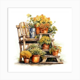 Garden Chair Art Print