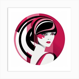 Deco Woman Art Print