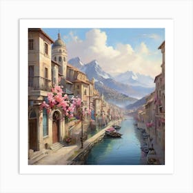 City In Bloom Art Print