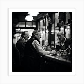 Men At The Bar Art Print