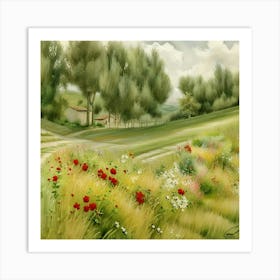 Field Of Flowers Art Print