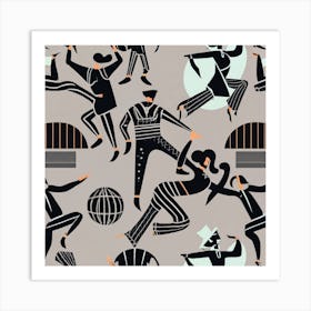 Random Dancers Art Print