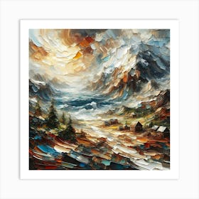 Landscape Painting 11 Art Print