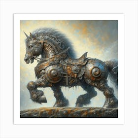 Steampunk Horse 1 Art Print