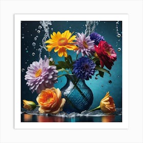 Flowers In A Vase 95 Art Print