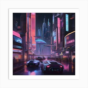 Futuristic City 20 Art Print