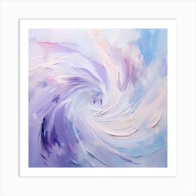 Cobalt Cascade Art Print