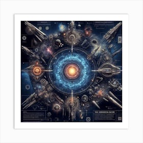 Spaceship Design Art Print