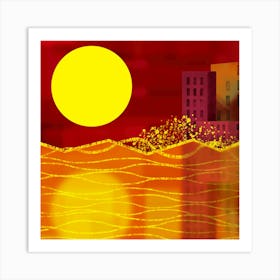 Sunset Abstract Art Print