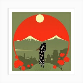 Japanese Woman Art Print