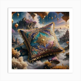 Pillow With Beautiful Art Art Print