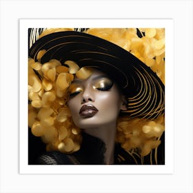 Golden Hat Art Print