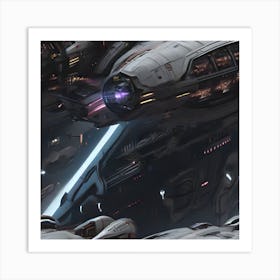 Spaceship Concept Art Art Print