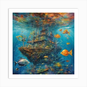 Under The Sea 1 Art Print