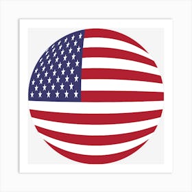 The American Flag Art Print