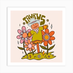 Taurus Scarecrow Art Print