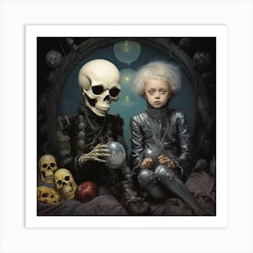 'The Skeletons' 2 Art Print