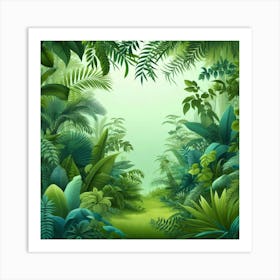 Jungle Background Art Print