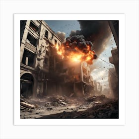 City In Ruins Art Print