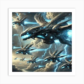 Azure Dragon Class Cruisers Art Print