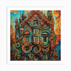 House In The Sky 1 Art Print