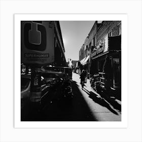 Shadows On The Street In The Bronx Art Print