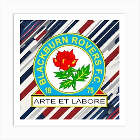 Blackburn Rovers F.C Logo Wall Art 21 Art Print