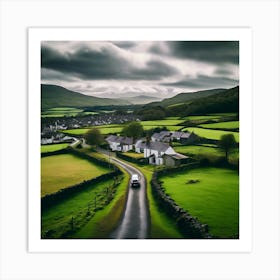 Outdoors Day Europa Britain Overcast City Landscape Countryside Ecuador Lush Green Skyline Art Print