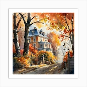 Autumn House 1 Art Print