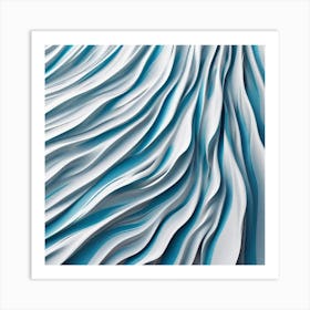 Abstract Wavy Pattern 9 Art Print