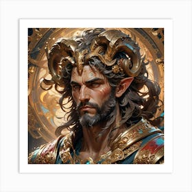 Aries man 2 Art Print