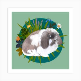 Fluffy Bunny Art Print