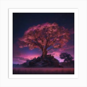 Twilight Tree 1 Art Print