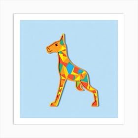 Geometric Dog Art Print