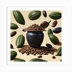 Coffee Beans 325 Art Print