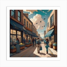 Pedestrian Walkways Art Print