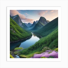 Mountain Landscape Art Print