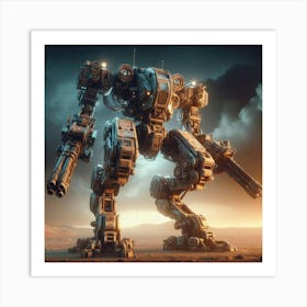 Mech Warrior Art Print