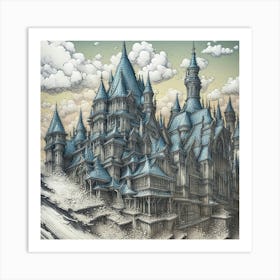 Castle In The Clouds 2 Art Print