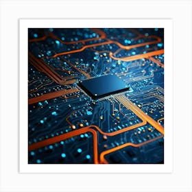 Circuit Board 49 Art Print