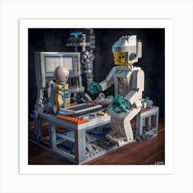 Lego Astronaut Art Print