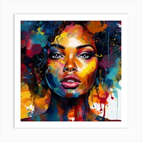 Afro-American Woman 3 Art Print