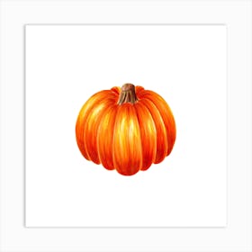 Pumpkin Painting Art Print