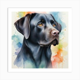 Black Labrador Retriever 1 Art Print