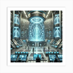 Ionosphere Kaiju Control Chamber Appearance Converted Art Print