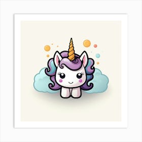 Cute Unicorn 392 Art Print